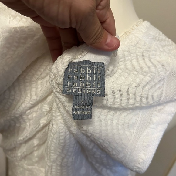 Rabbit Rabbit Rabbit White Textured Dress - Picture 7 of 8